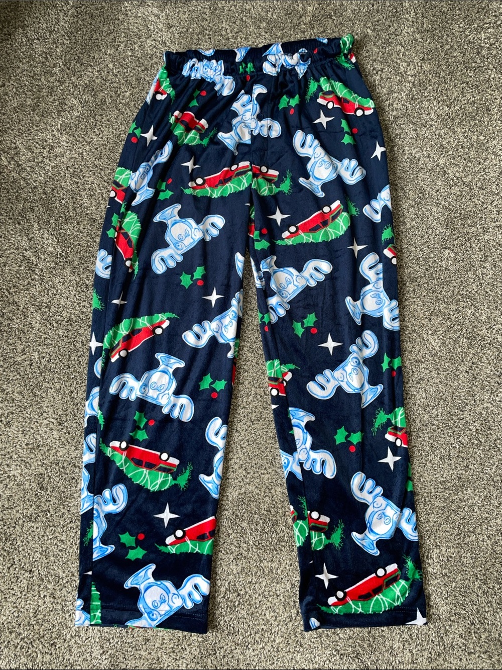 National Lampoon’s Christmas Vacation Navy Blue Moose Pajama Pants.  Size M.